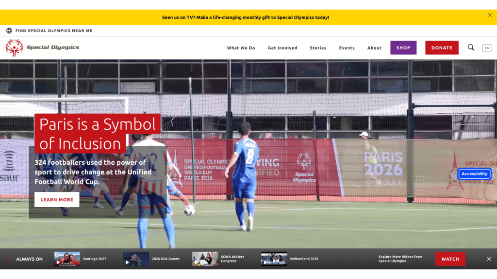 special olympics website